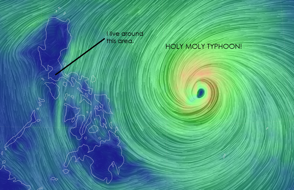 Typhoon Uwan Approaches the Philippines